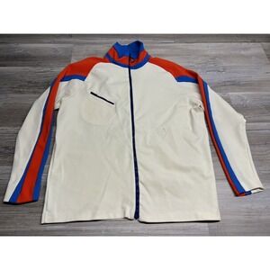 Vintage 70s 80s Head Striped Full Zip Warmup Track Jacket Size XL Zip Pocket